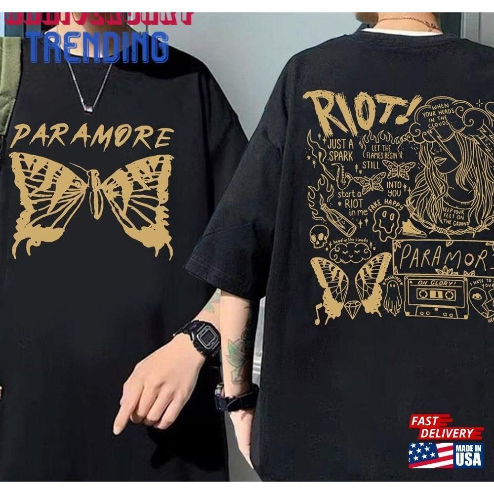 Paramore Doodle Shirt Album Lyrics Music Tour  Tshirt Unisex 2 Sided